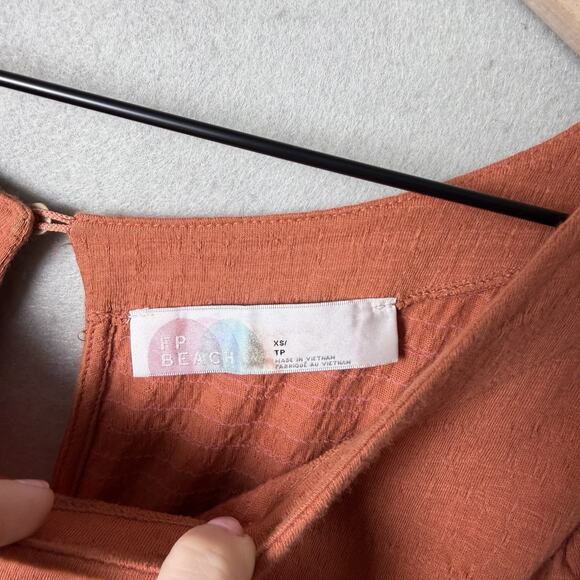 Free People Beach Get Obsessed Babydoll Tunic Dress Balloon Sleeve Size XS - Picture 7 of 12